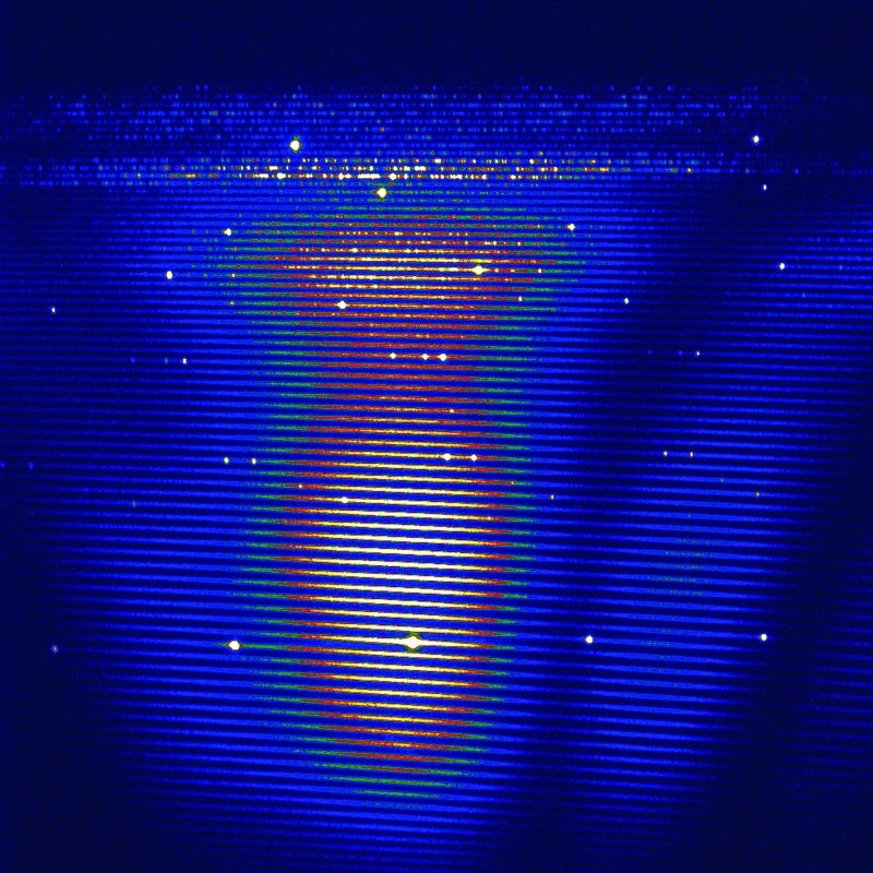 Image plane of the Mechelle 5000 Echelle spectrometer.
